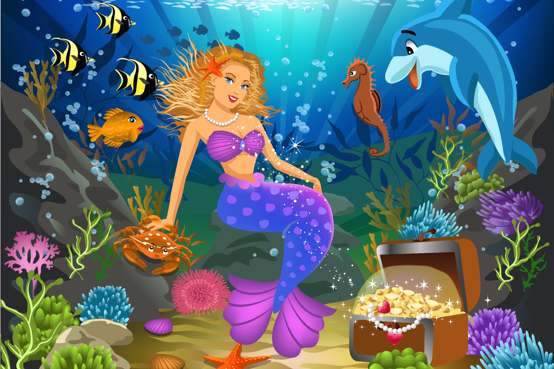 Mermaid Under The Sea